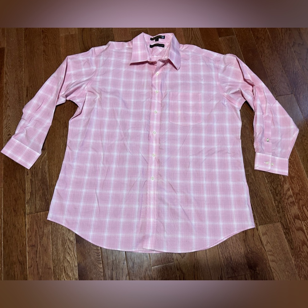 Tommy Hilfiger Pink Plaid Button-Up Shirt